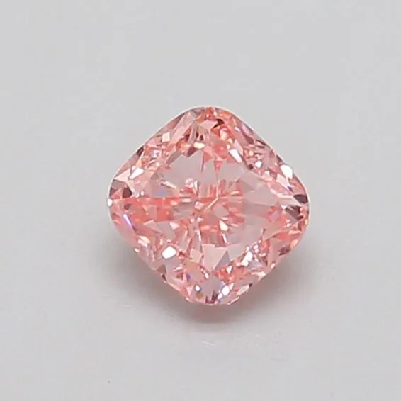 0.42ct CUSHION Fancy Intense Pink SI1 Coloured Lab diamond