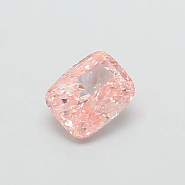 1.00ct CUSHION Fancy Vivid Pink VS1 Coloured Lab diamond