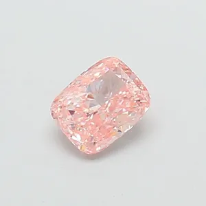 1ct CUSHION Fancy Vivid Pink VS1 Coloured Lab diamond