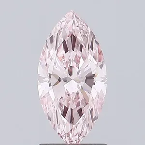 1.52ct MARQUISE Fancy Vivid Pink VS2 Coloured Lab diamond