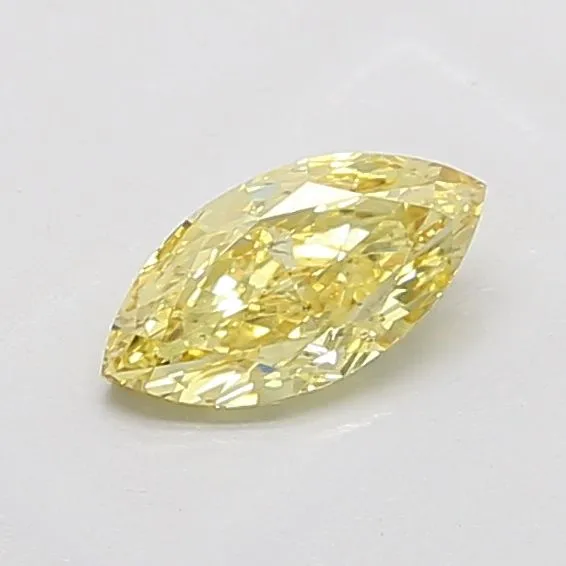 1.02ct MARQUISE Fancy Intense Yellow SI1 Coloured Lab diamond