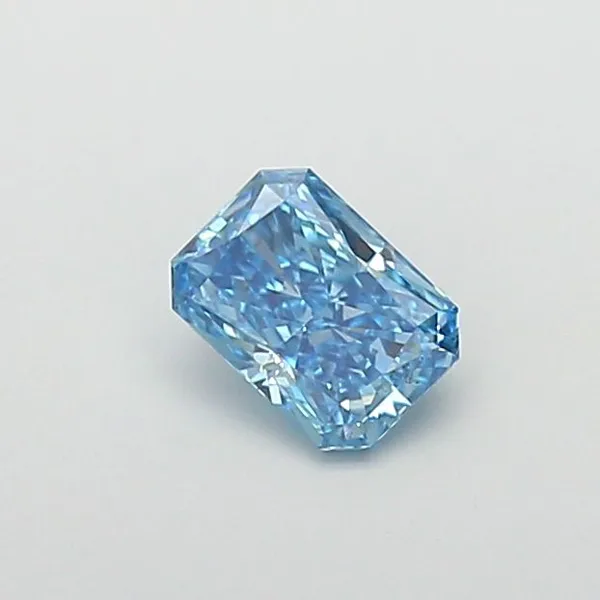 1.04ct RADIANT Fancy Vivid Blue VS1 Coloured Lab diamond