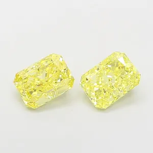 1.1ct RADIANT Fancy Vivid Yellow VVS2 Coloured Lab diamond