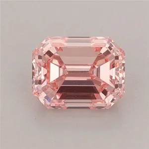 0.97ct EMERALD Fancy Vivid Pink VS1 Coloured Lab diamond