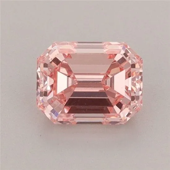 0.97ct EMERALD Fancy Vivid Pink VS1 Coloured Lab diamond