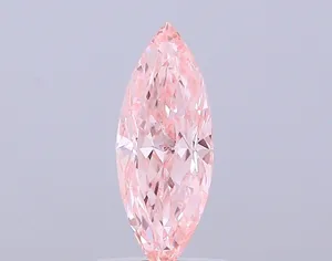 1.01ct MARQUISE Fancy Vivid Pink VS1 Coloured Lab diamond