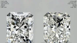 0.7ct RADIANT E VS2 Natural diamond