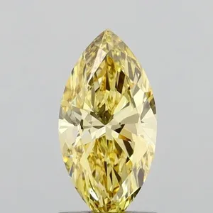 1.02ct MARQUISE Fancy Intense Yellow VS1 Coloured Lab diamond