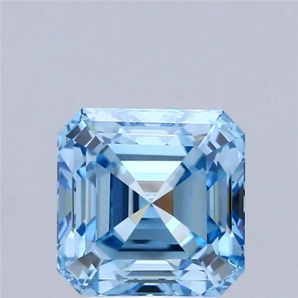 1.06ct RADIANT Fancy Vivid Blue VVS2 Coloured Lab diamond