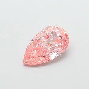 0.97ct PEAR Fancy Vivid Pink VS2 Coloured Lab diamond