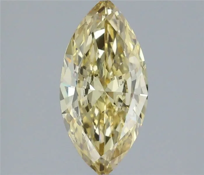 1.24ct MARQUISE Fancy Intense Yellow VS2 Coloured Lab diamond