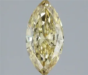 1.24ct MARQUISE Fancy Intense Yellow VS2 Coloured Lab diamond
