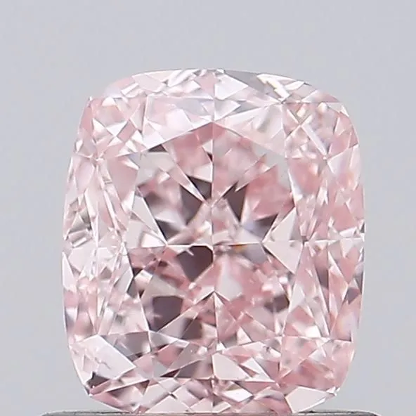 1.01ct CUSHION Fancy Intense Pink VVS2 Coloured Lab diamond