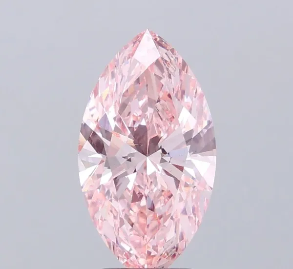 3ct MARQUISE Fancy Intense Pink VS1 Coloured Lab diamond