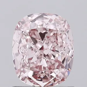 1.1ct CUSHION Fancy Intense Pink VS1 Coloured Lab diamond