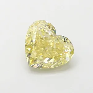 1.51ct HEART Fancy Intense Yellow VS1 Coloured Lab diamond
