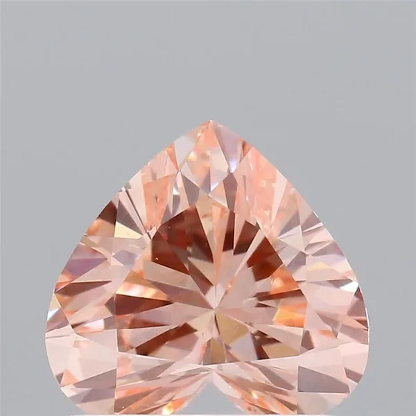 1.04ct HEART Fancy Vivid Pink VS1 Coloured Lab diamond