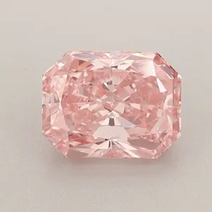 1.01ct RADIANT Fancy Vivid Pink SI1 Coloured Lab diamond