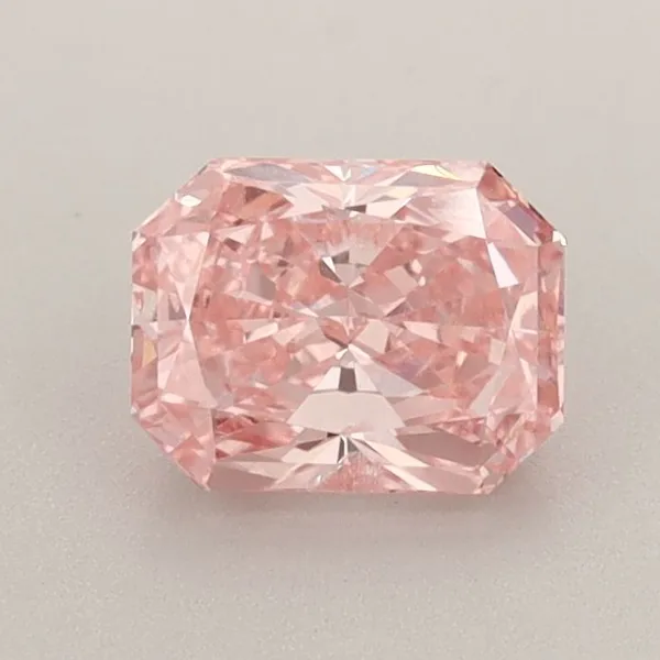 1.01ct RADIANT Fancy Vivid Pink SI1 Coloured Lab diamond
