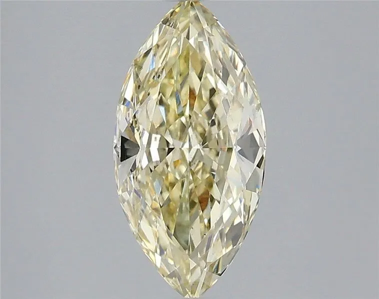 1.59ct MARQUISE Fancy Light Yellow VS2 Coloured Lab diamond