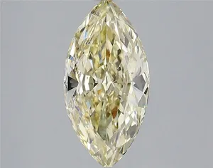 1.59ct MARQUISE Fancy Light Yellow VS2 Coloured Lab diamond