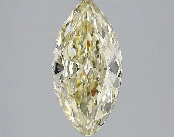 1.59ct MARQUISE Fancy Light Yellow VS2 Coloured Lab diamond