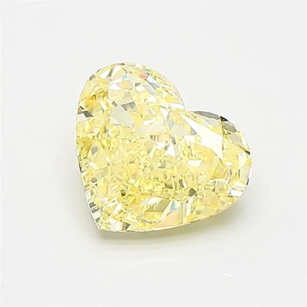 1.17ct HEART Fancy Intense Yellow VS1 Coloured Lab diamond