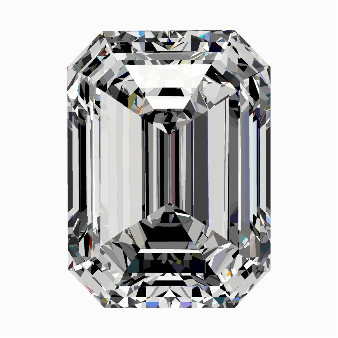 0.41ct EMERALD D VVS2 Natural diamond
