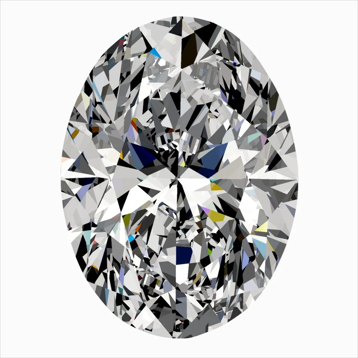 0.40ct OVAL F VVS1 Natural diamond
