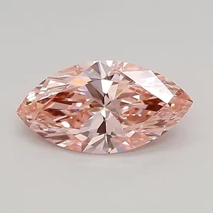 0.68ct MARQUISE Fancy Vivid Pink VVS2 Coloured Lab diamond