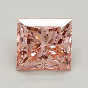3ct PRINCESS Fancy Intense Pink VS2 Coloured Lab diamond