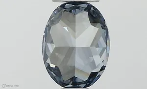 0.5ct OVAL Fancy Intense Blue VVS1 Coloured Lab diamond