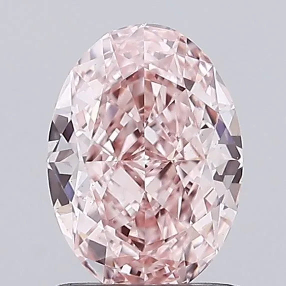 1.17ct OVAL Fancy Intense Pink VS1 Coloured Lab diamond
