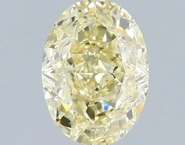 1.07ct OVAL Fancy Yellow VS1 Coloured Lab diamond