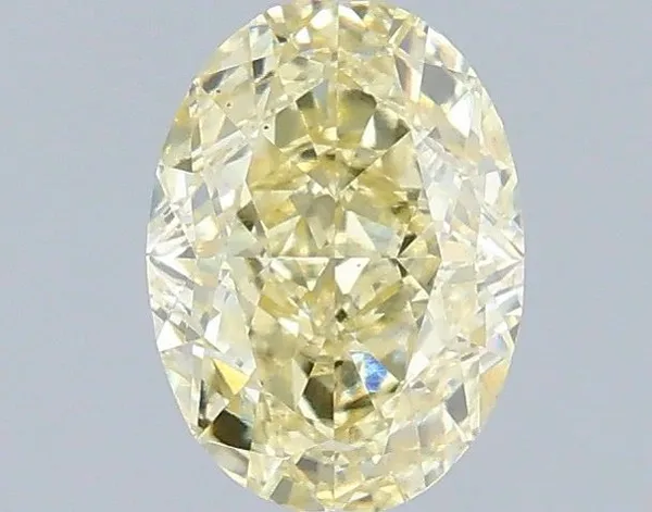 1.07ct OVAL Fancy Yellow VS1 Coloured Lab diamond