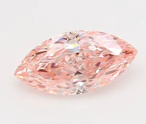 2.58ct MARQUISE Fancy Vivid Pink VVS1 Coloured Lab diamond