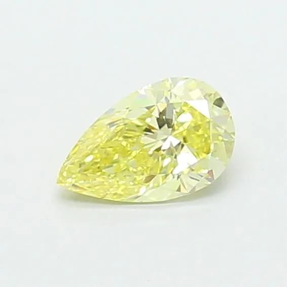 0.41ct PEAR Fancy Yellow VS1 Coloured Lab diamond