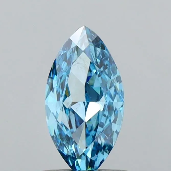 1.10ct MARQUISE Fancy Vivid Blue VS2 Coloured Lab diamond