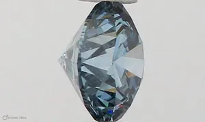 0.32ct ROUND Fancy Vivid Blue VVS2 Coloured Lab diamond