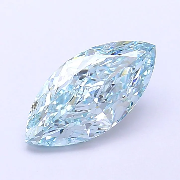 1.57ct MARQUISE Fancy Intense Blue VS1 Coloured Lab diamond