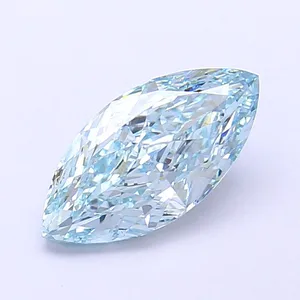 1.57ct MARQUISE Fancy Intense Blue VS1 Coloured Lab diamond