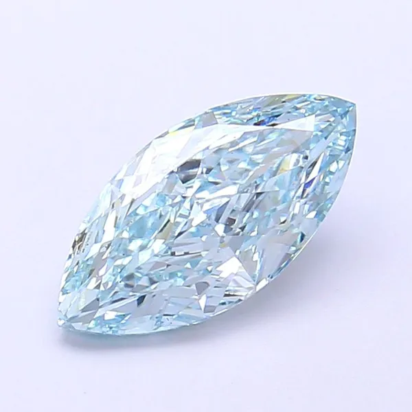 1.57ct MARQUISE Fancy Intense Blue VS1 Coloured Lab diamond