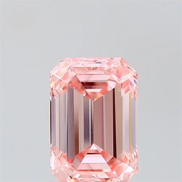 1.52ct EMERALD Fancy Intense Pink VVS2 Coloured Lab diamond