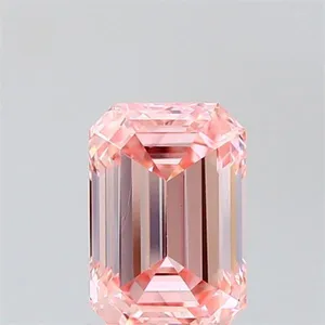 1.52ct EMERALD Fancy Intense Pink VVS2 Coloured Lab diamond