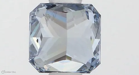 0.52ct RADIANT Fancy Intense Blue SI2 Coloured Lab diamond