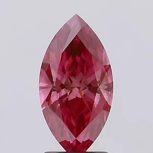 1.68ct MARQUISE Fancy Vivid Pink SI1 Coloured Lab diamond