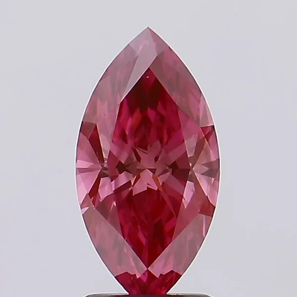 1.68ct MARQUISE Fancy Vivid Pink SI1 Coloured Lab diamond