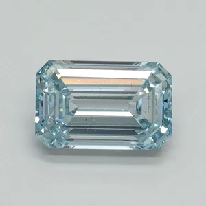 1.03ct EMERALD Fancy Intense Blue VS2 Coloured Lab diamond