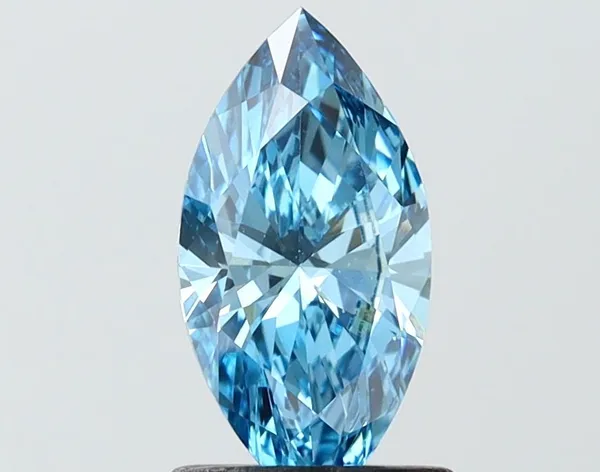1.06ct MARQUISE Fancy Vivid Blue VS1 Coloured Lab diamond