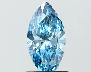 1.06ct MARQUISE Fancy Vivid Blue VS1 Coloured Lab diamond